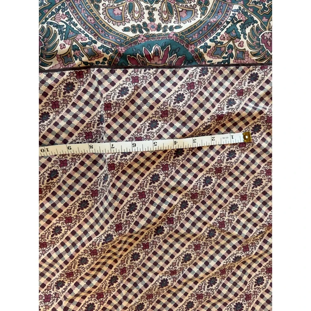 Vintage 1986 Martex Liberty of London Queen Flat Sheet Cotton Paisley Floral